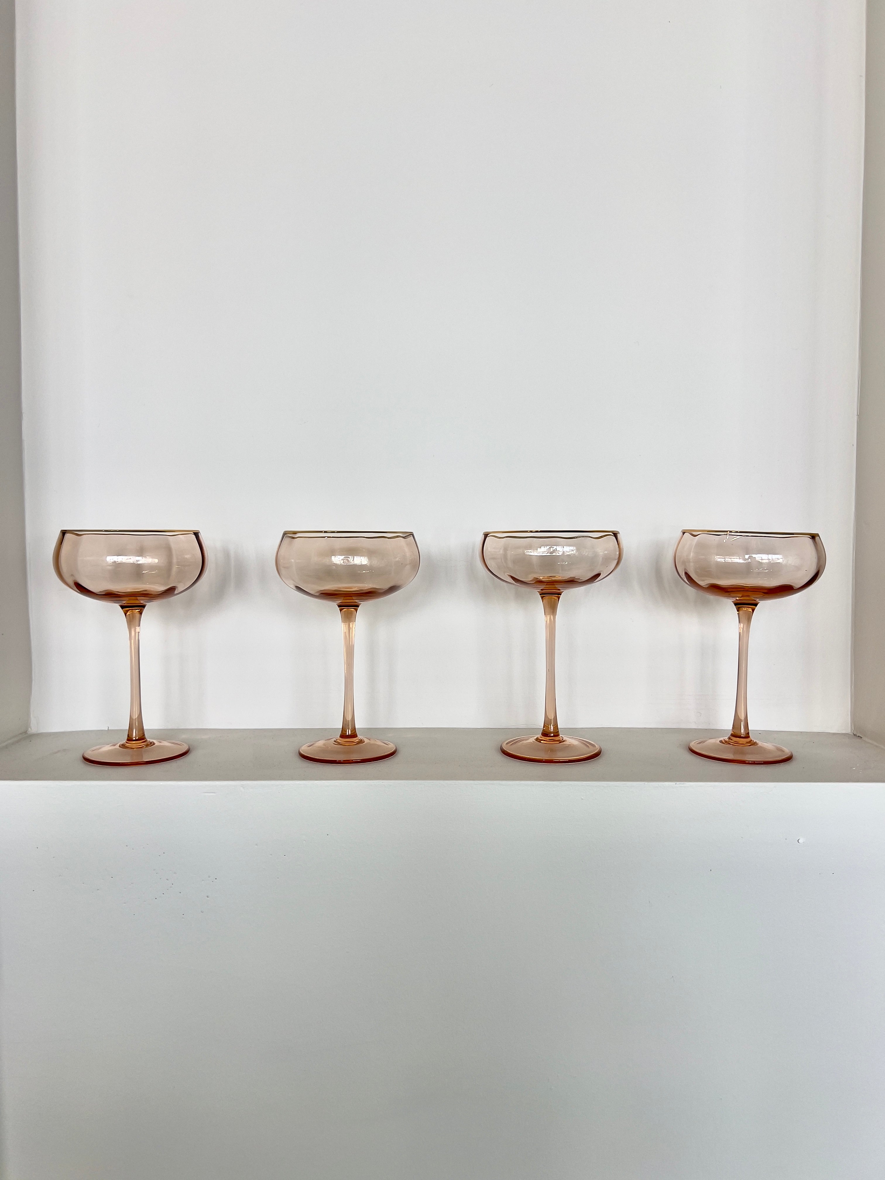 Ethereal Bloom Coupe Glasses | Preorder