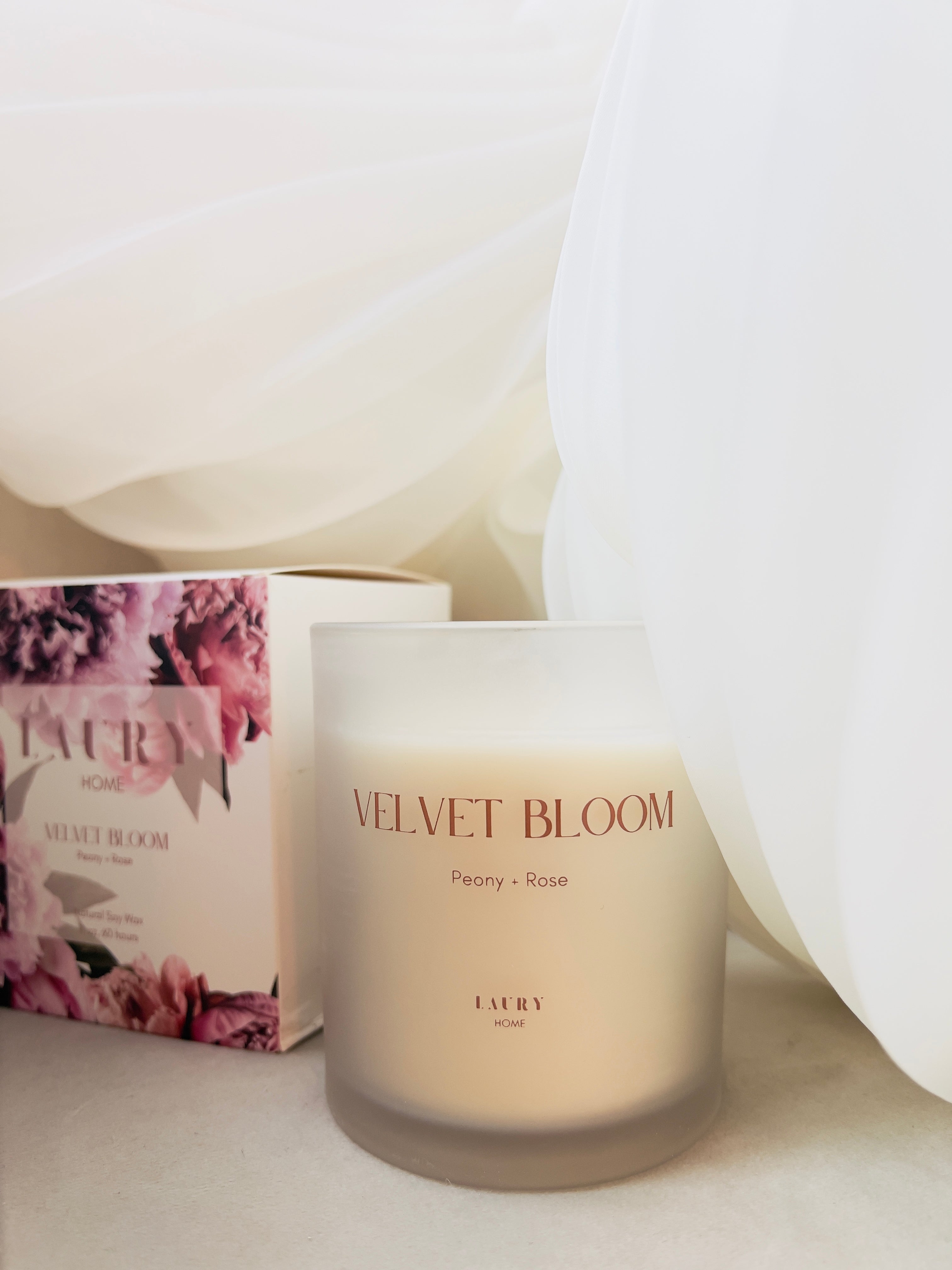 Velvet Bloom Candle | Peony and Rose